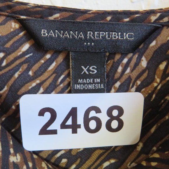 Banana Republic*‎ Women's Adjustable Strap Box Neck Straight Hem BOHO Blouse~ XS - Picture 3 of 8